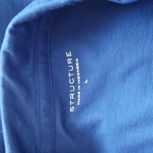 STRUCTURE BLUE POLO TOP - Picture 4 of 4